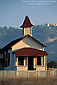 Historic old one-room schoolhouse at San Simeon, Central Coast, California